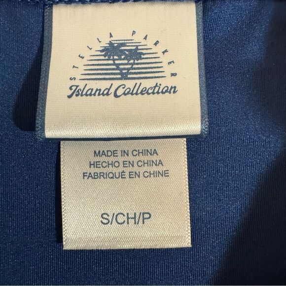 Island Collection Caribbean Tummy Control Strap Swimsuit Set - Picture 3 of 8